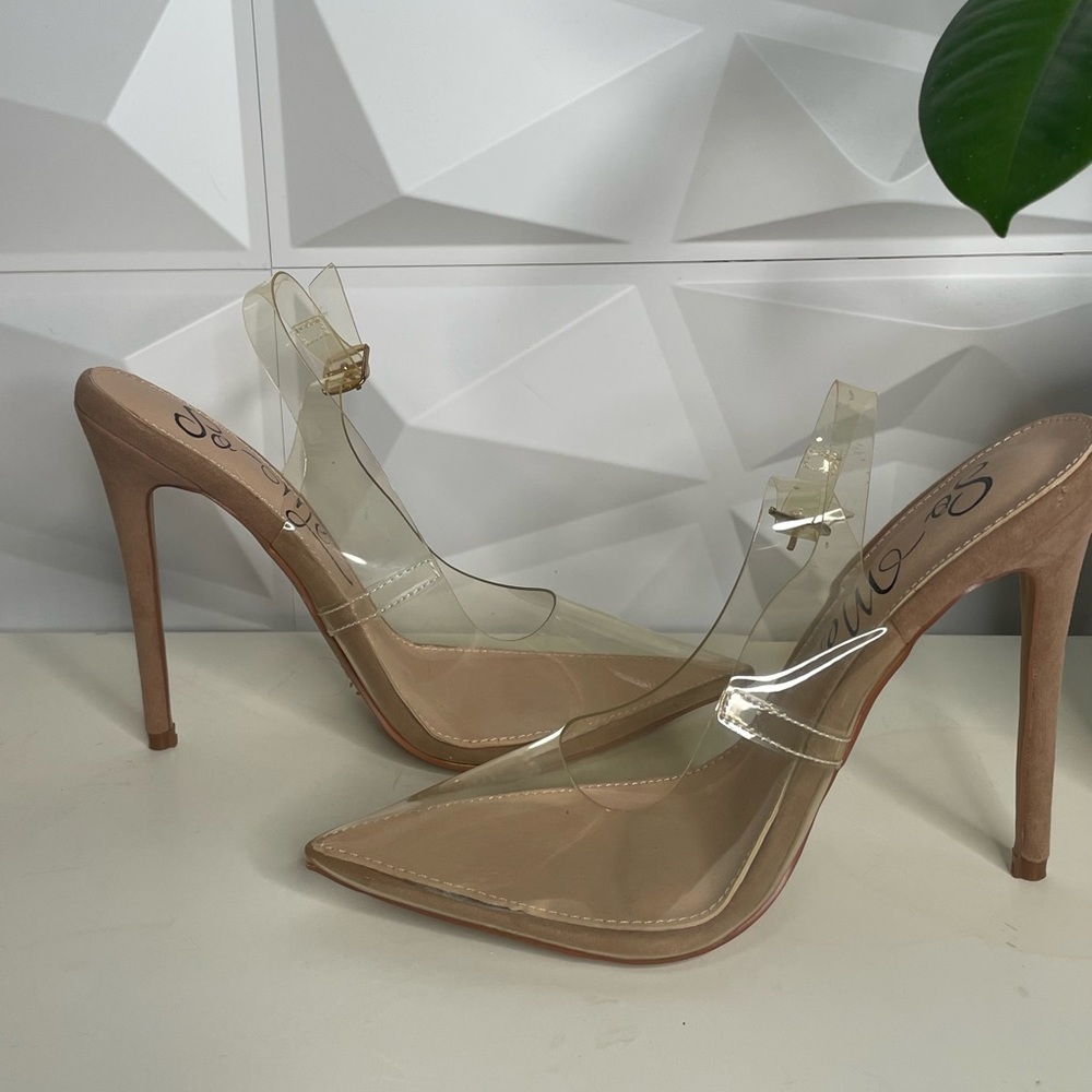 Clear Nude Pumps